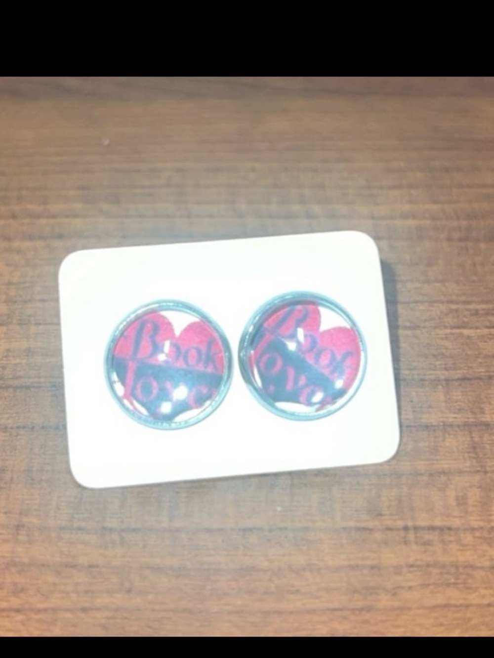 Book Lover Stud Earrings